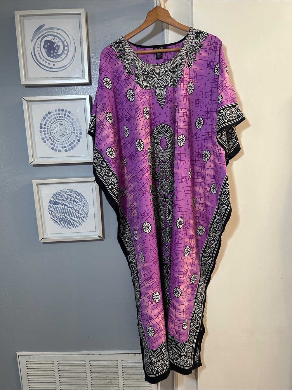 Good Times Dashiki Kaftan Cindra Dress Size OS Mumu Boho Maxi Festival Coverup